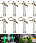 8 Pack S07070200 Beefed Up Top Link Pin Hitch Accessories Kit For Category 1 Tractors Cat 1 Compatible Replacement 195589M1 AC339942 Fits Massey Ferguson And Other Class 1 Tractors shown with close-up and installed views.