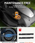 18 Inch 40V Self Propelled Brushless Lawn Mower For Yards Stepless Speed Control Easy Start Lightweight Cordless Mower With 6 Position Height Adjustment Includes Two 5Ah Batteries, brushless motor