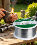 Go To Pro Grade Solder Wire With Fine Diameter Soft Melting For Clean Joints In Compact Electronics Repair on a wooden table