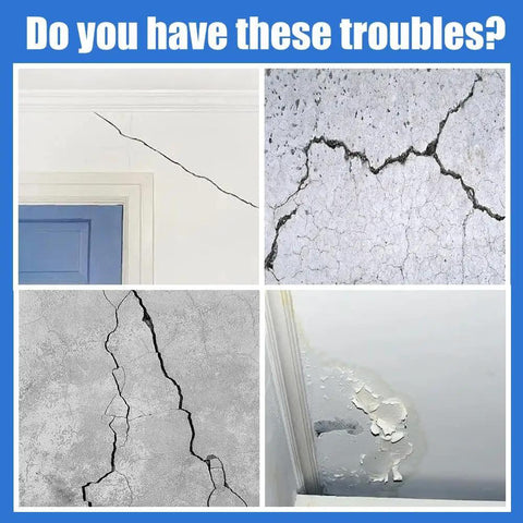 Heavy Duty 9900 White Silicone Structural Sealant Waterproof Adhesive For Roofing Bathroom Construction DIY Repairs Knockout Bonding Compound Game Changer Caulking Tube shown with wall and ceiling cracks needing repair.