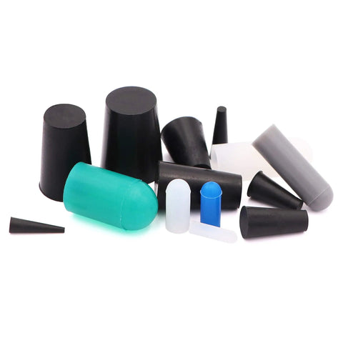 170 Piece High Temp Silicone Cap And Plug Set Masking System Kit showing assorted black, green, and blue caps and plugs