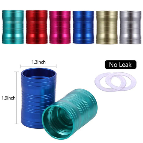 Tornado Maker Weather Toy Set With Ultra Light Aluminum Tube Watertight Tornado Kit For Kids Includes Two Empty Bottles Blue Totally Hands-On Weather Experiments And STEM Play showing colorful aluminum rings and waterproof seals