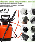 Ten Piece Sprayer Seal Rings Kit With NBR Rubber O Rings And Gaskets Replacement For Most Garden Pressurized Hand Sprayers Fits 1L 3L 5L 8L Units Durable Pump Repair Parts DIY Friendly Multi Size Seal Kit, garden sprayer seals set