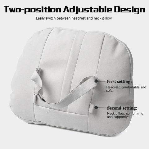 Two-position adjustable design of Stylish 2-In-1 Car Headrest Pillow For Mini Roadster Countryman And Paceman Models.