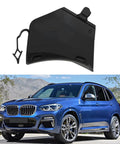 BMW X3 G01 2018-2021 Front Bumper Tow Hook Eye Cover Cap OEM Replacement 51117399897 black cap and car
