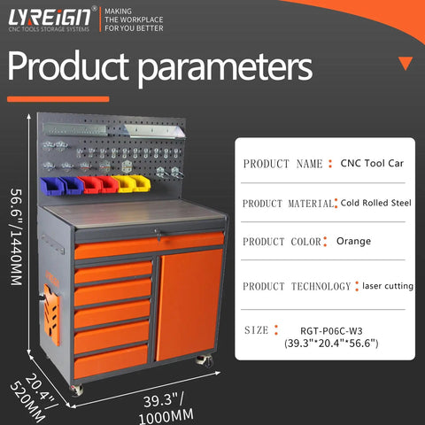 Heavy Duty Mobile Cutting Tool Organizer On Wheels With Belt Cold Rolled Steel CNC Tool Holder Cart For Warehouse