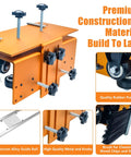 58 Inch Router Sled For Flattening Slabs, 3 Axis Adjustable High Precision Slab Flattening Router Jig, close-up of components