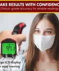 Speaking Non-Contact Infrared Thermometer For Home Use With English And Spanish Voice Fast No-Touch Forehead Readings In 1 Second Digital Thermometer For Adults Kids And Babies, large LCD display