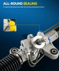 Acura TSX Hydraulic Rack And Pinion Steering Assembly 2004 2008 Replace 26 2720 close-up of sealing mechanism