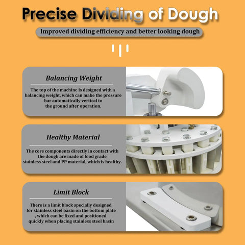 Lock In Perfect Portions Every Time With This Solid 36 Piece Stainless Steel Dough Divider And Reliable Portioner for detailed feature overview.