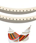 2 Pack Wooden Hammock Spreader Bars Detachable For Hanging Hammocks No Tools Needed Easy Setup And Storage With Flat Surface