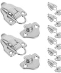 Vintage Metal Toolbox Lock Hasp Latch Set With Screws 6 Piece Small Cabinet Lock For Jewelry Boxes