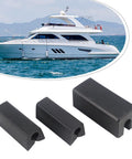 Three Piece Boat Transom Saver Kit For Outboards With Single Ram Hydraulic Tilt System Black Heavy Duty PTR Material