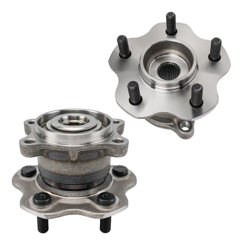Rear Wheel Bearing Hub Assembly 512373 Compatible With Nissan Rogue 2008 2013 And Nissan Juke 2011 2014 Two Piece Wheel Bearing For Five Lug Hubs