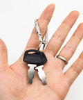 Hand holding generator key replacement and ignition switch for Honda GX series and clone engines 420cc 13HP with keychain