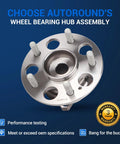 Rear Wheel Hub And Bearing Assembly For Honda CR-V 2017 2018 2019 2020 2021 2022 AWD 5 Lug With ABS shown from top view.