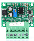 Frequency To Voltage Converter Module For PLC And Motion Control Converts 0-1KHz Pulses To 0-10V Analog Output FV-1KHz10V, green board with 4-pin diaphragm connector.