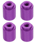 4 Pack Knurled Thumb Nuts M4 12mm OD 16mm Height 6061 Aluminum Anodized Alloy Hand Screws for Machinery DIY Projects