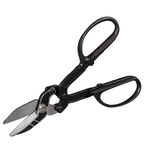 12 Inch Compound Action Tin Snips Heat Treated Alloy Steel Cutters Delivers No Sweat Cuts On 18 Gauge Stock Great For Vinyl Siding Brick Screen And Leather Works Like A Charm Lightweight Handle Reduces Hand Strain Fast