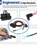 Replacement Relay Harness For Atlas Hydraulic Jack Plates 2014 And Up Copper Core Wiring Harness For T H Marine AHJRELAYKIT2DP
