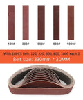 Mini Belt Sander And Grinder Machine Sharpener Perfect For DIY Polishing High Speed Steel Drill Bits Tungsten Tools Adjustable Worktable belt sandpaper sizes 120-1000 grit 330mm x 30mm