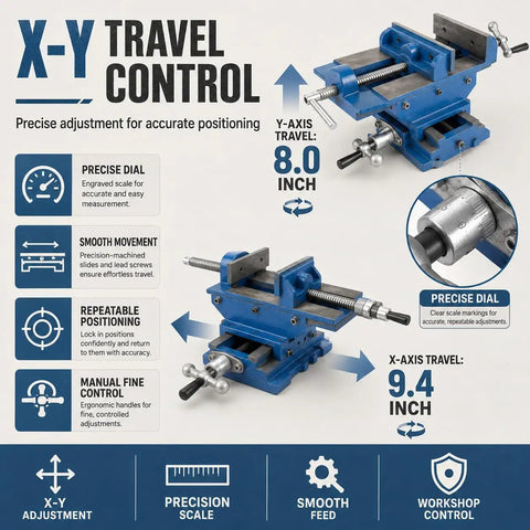 Industrial Grade Bench Vise With 6.3 Inch Jaw Width Built Tough for Real World Workshop Use Versatile Vice Clamps for Woodworking