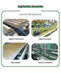 Light Duty Conveyor Belt For Airports Luggage Handling With PVC Material And Polyester Core in various transport scenarios