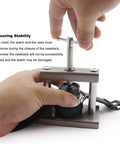 Pro Grade Watch Press Tool For Round Dials With Crystal Press And Back Case Closer, all metal build, easy pressure handle