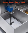 No Sweat Heavy Duty 100 Pack Deep Fryer Filter Papers For Commercial Kitchens 15 By 13 Inch in a fryer with easy installation.