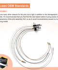 Front view of Hiorucet 10002264 natural gas 3-way pilot assembly kit with thermocouple and thermopile for fireplaces.