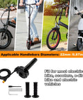 Full Twist Throttle Kit For 12V To 72V E Bikes And Scooters 3 Pin Surron Style Waterproof, shown on various electric vehicles