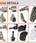 4L60E 4L65E Transmission Master Solenoid Kit with EPC TCC 3-2 PWM harness filter gasket parts for GM 2003-2005