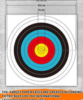 Backyard Archery Targets Paper 40cm 10 Ring Face for Bow and Arrow Target Practice, pro grade, durable, non-reflective