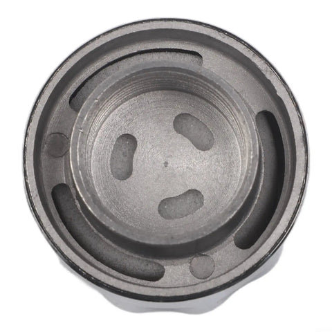 Solid NPT Threaded Breather Cap Reducer For Hydraulic Oil Tank Vent Filter 40 Micron Filtration interior view showing threaded design.