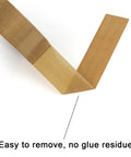 1 Inch By 33 Feet High Temp PTFE Coated Glass Cloth Tape 0.18mm Thick For Vacuum Sealers, angled view showing adhesive surface