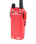 Back view of Beefy 7W Dual Band Ham Radio Portable Two Way With VHF 136 174 MHz And UHF 400 520 MHz VOX.