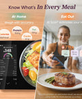 Smart Food Scale With Nutritional Calculator And Free App For AI Scan Calorie And Macro Tracking Food Preload On Screen
