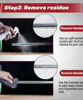 All In One Golf Grip Regripping Kit With 5oz Solvent, 15 Grip Tapes, Tape Remover Tool, Hook Blade And Rubber Vise Clamp removing residue