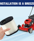 Air Filter Kit With RJ19LM Spark Plug For Toro Recycler 22 GTS 6HP Lawn Mowers Tecumseh LV195EA 75111122 20016 20017 20018 Pack Of 2 Replacement Bundle Included, pleated filter installed