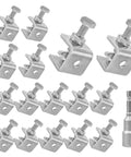 Set of 16 stainless steel C clamps 20mm mini tiger clamps for woodworking, beefy heavy duty 304 grade rust resistant clips