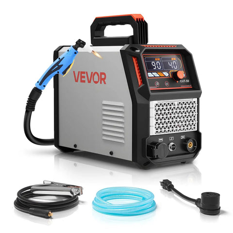 Dual Voltage 50 Amp Plasma Cutter Be A Garage Workhorse With 110V And 220V Run IGBT Inverter Digital Display 2T 4T Modes