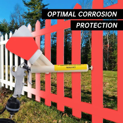 Portable Powder Coating System Paint Gun With Foot Switch PC03 5 Electrostatic Kit Red 110V spraying red fence