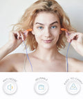 Person using All Day Comfort Corded Earplugs With 25dB NRR, Reusable Soft TPR Ear Plugs For Shooting Range Snoring Studying Construction