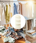 Game Changer Closet Suspending Organizer With Sturdy Metal Hanger And Three Tier Mesh Pockets for efficient storage in dorm rooms.