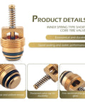 Air Conditioning Valve Core Kit For Cars And Trucks High And Low Pressure Pro Grade Durable Dust Cap Set R12 R134a