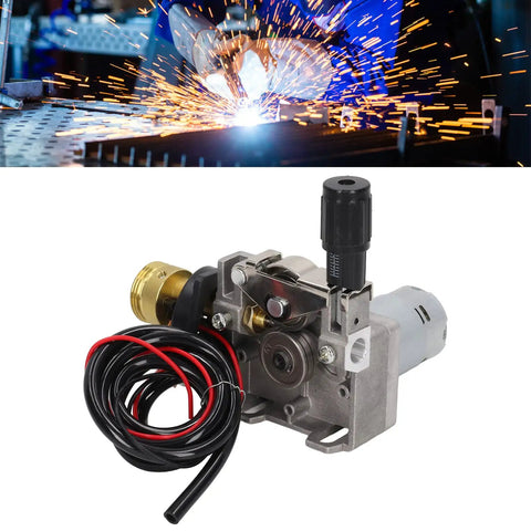 24V MIG MAG Wire Feed Motor For Welding Equipment, adjustable feed motor with lightweight aluminum body and wire spool