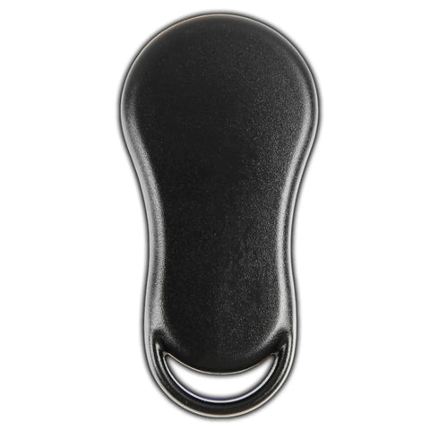 Beefed Up Key Fob Cover Replacement Case For 1999 2000 2001 2002 2003 2004 2005 Chrysler Caravan Dodge Ram Jeep Cherokee Remote Shell 3 Button GQ43VT17T GQ43VT9T No Programming Required black cover
