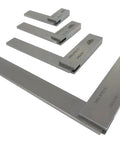 Pro Grade Solid Machinist Square Set With Sizes Two And Three Eighths Inches, Three Inches, Four Inches And Six Inches, DIN 875 Standard