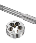M14 X 2 Left Hand Tap And Die Set For Quick Thread Repair And Metalworking, Round Die With Straight Flute For Nut And Bolt Threads