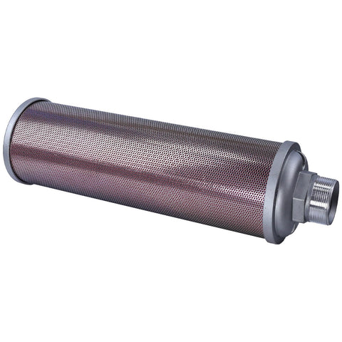 2 Inch NPT Air Compressor Muffler Exhaust Silencer For Dryers And Compressed Air Equipment, Cuts Noise For Quiet Operation, Single Chamber